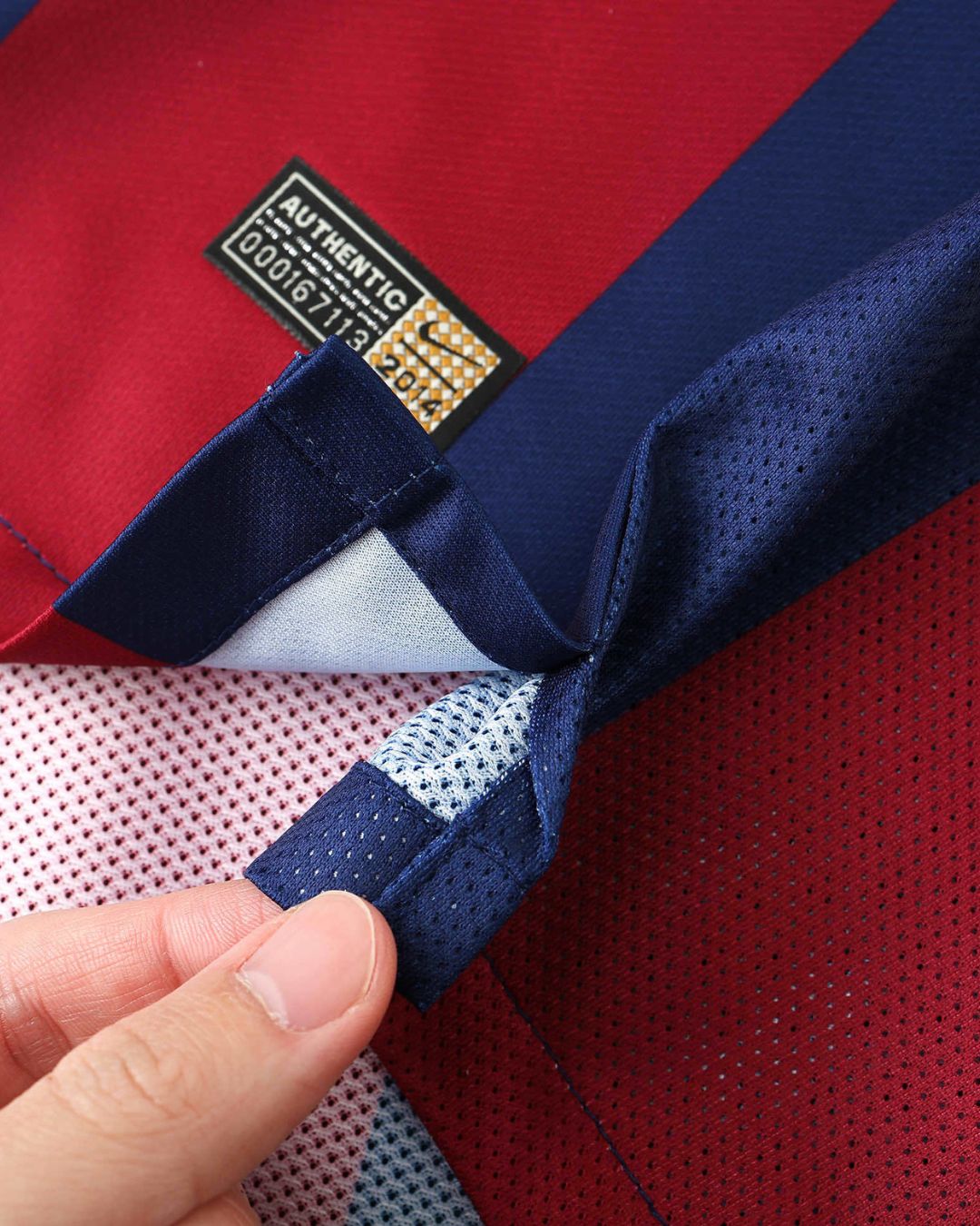 Barcelona 14-15 Home Long Sleeve Retro Jersey