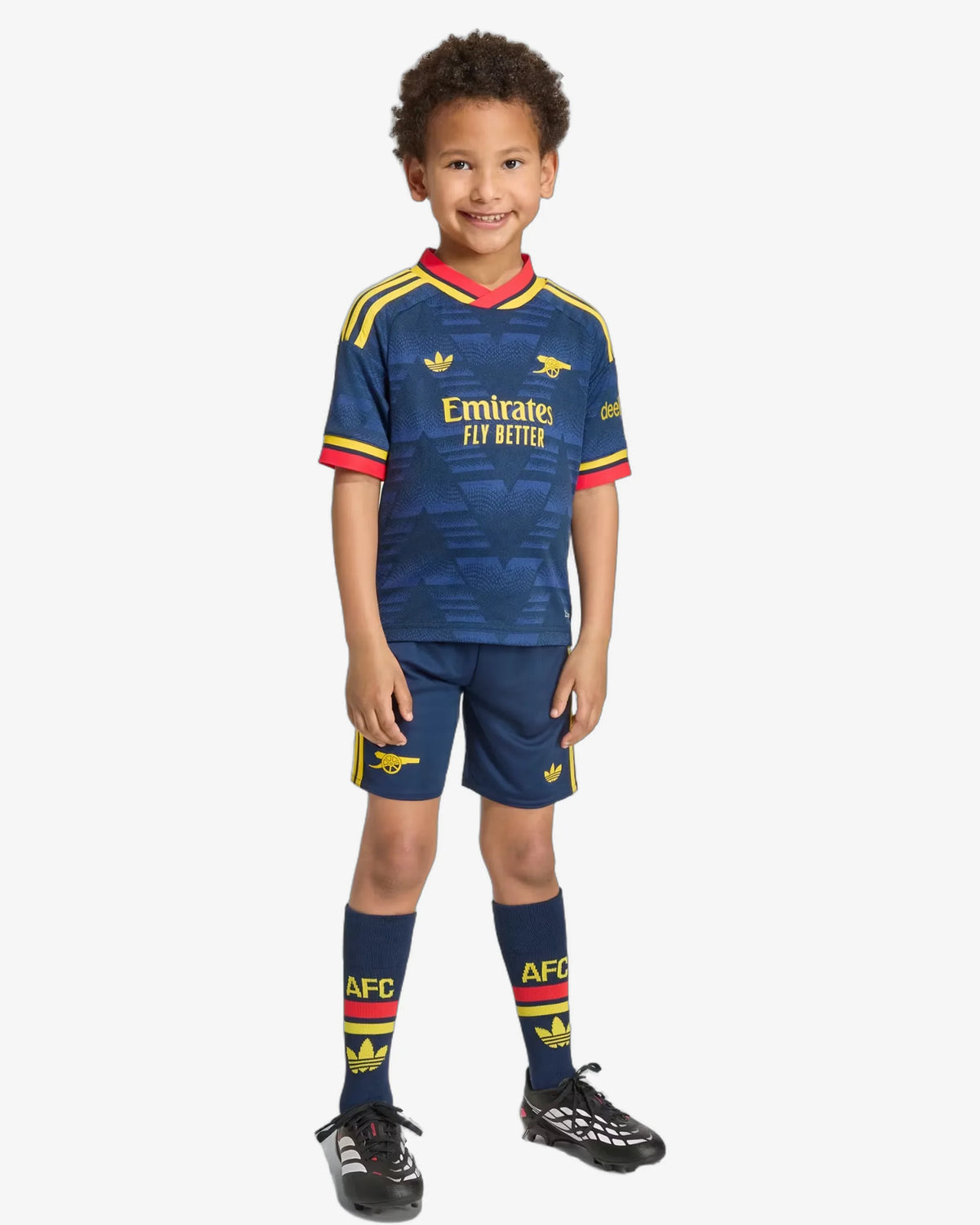Arsenal 26-27 Away Kids Kit - Front View