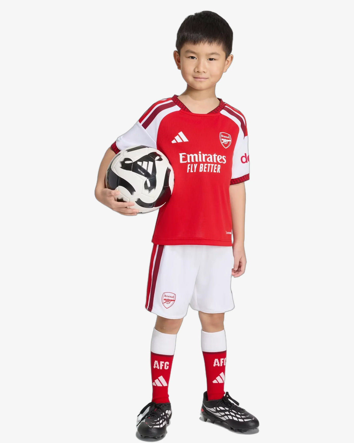 Arsenal 26-27 Home Kids Kit - Front View