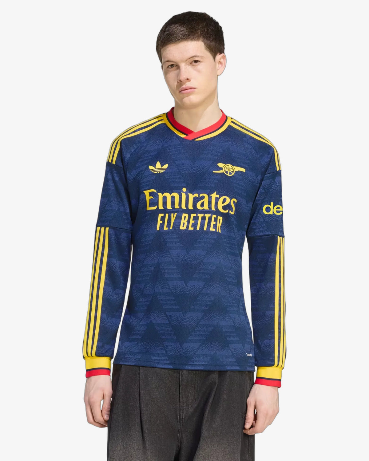 Arsenal 26-27 Long Sleeve Away Jersey - Front View