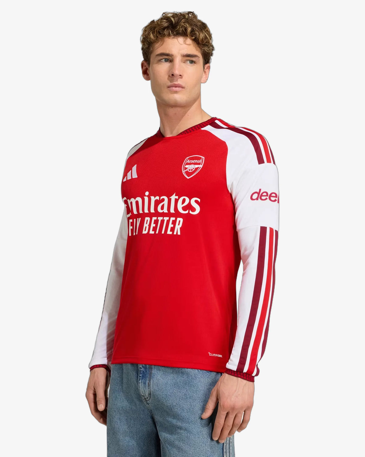 Arsenal 26-27 Long Sleeve Home Jersey - Front View