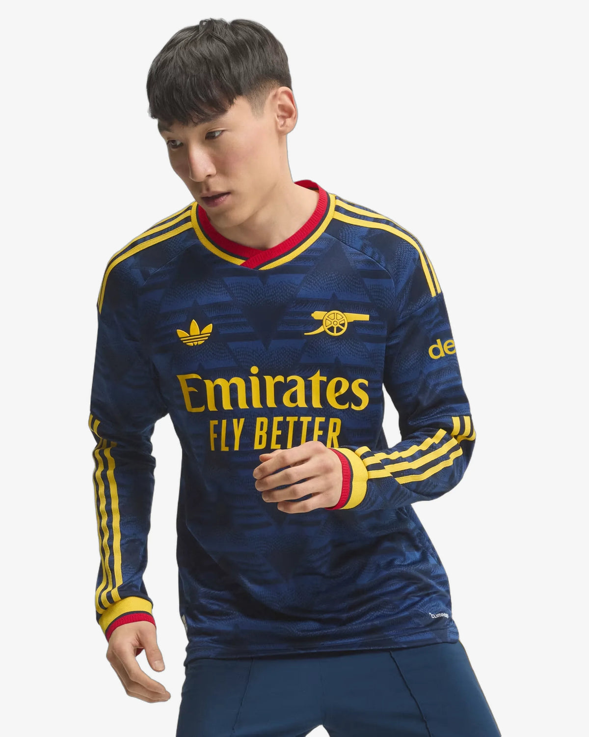 Arsenal 26-27 Player Version Long Sleeve Away Jersey - Front View