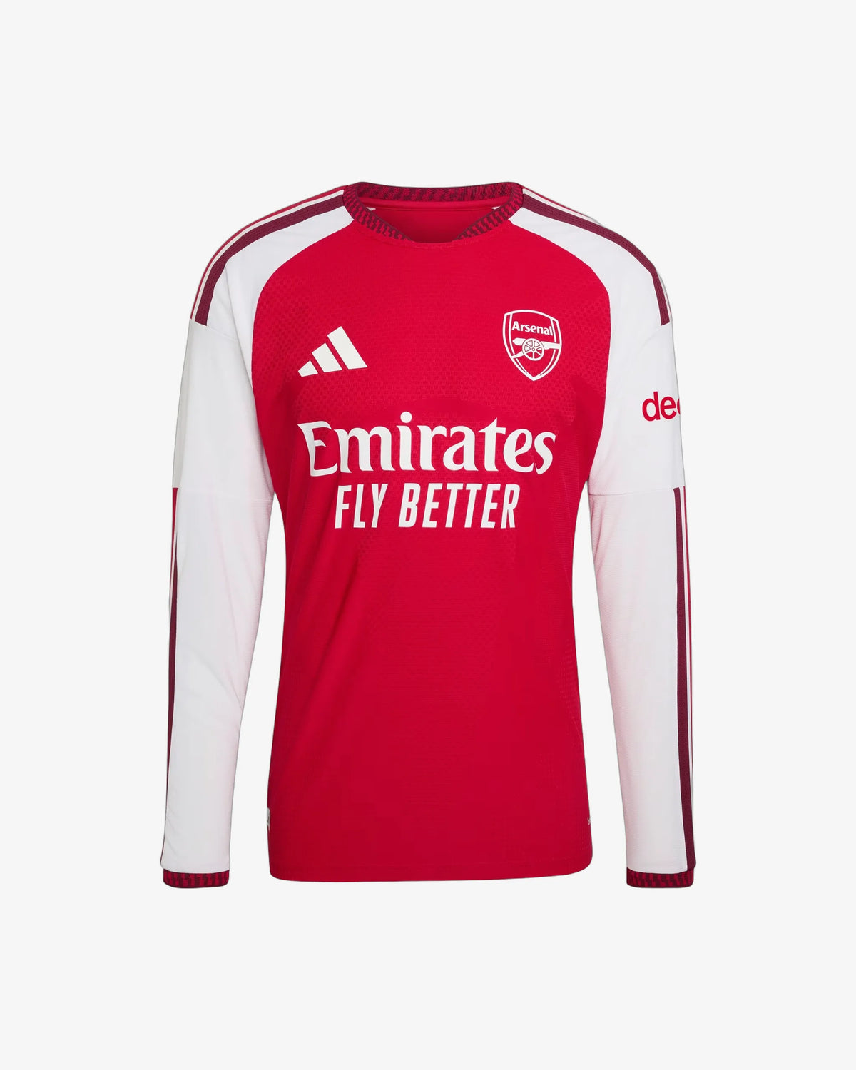 Arsenal 26-27 Player Version Long Sleeve Home Jersey - Front View