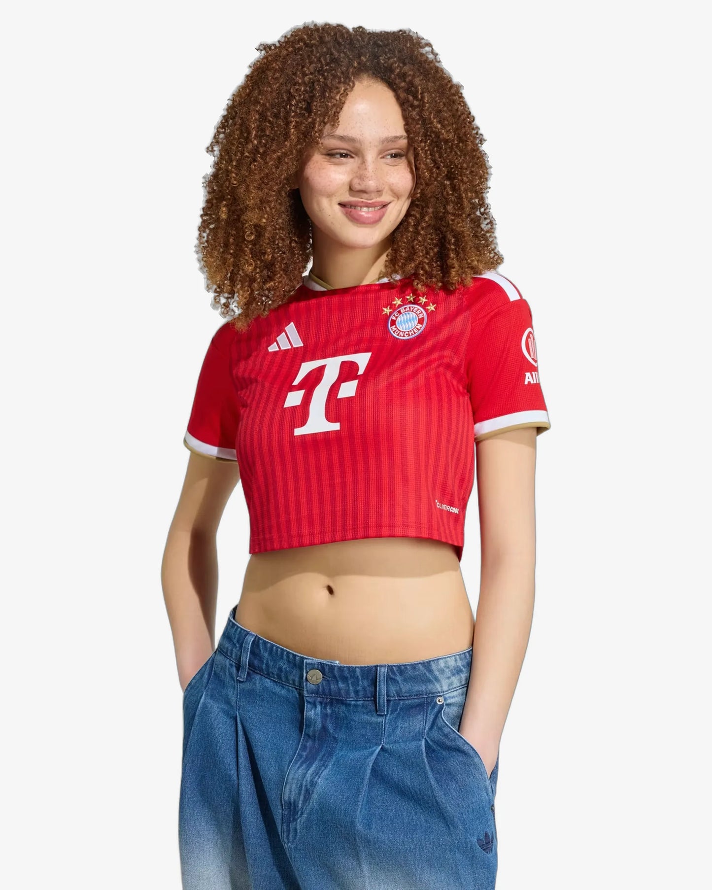 Bayern Munich 26-27 Home Cropped Jersey - Front View