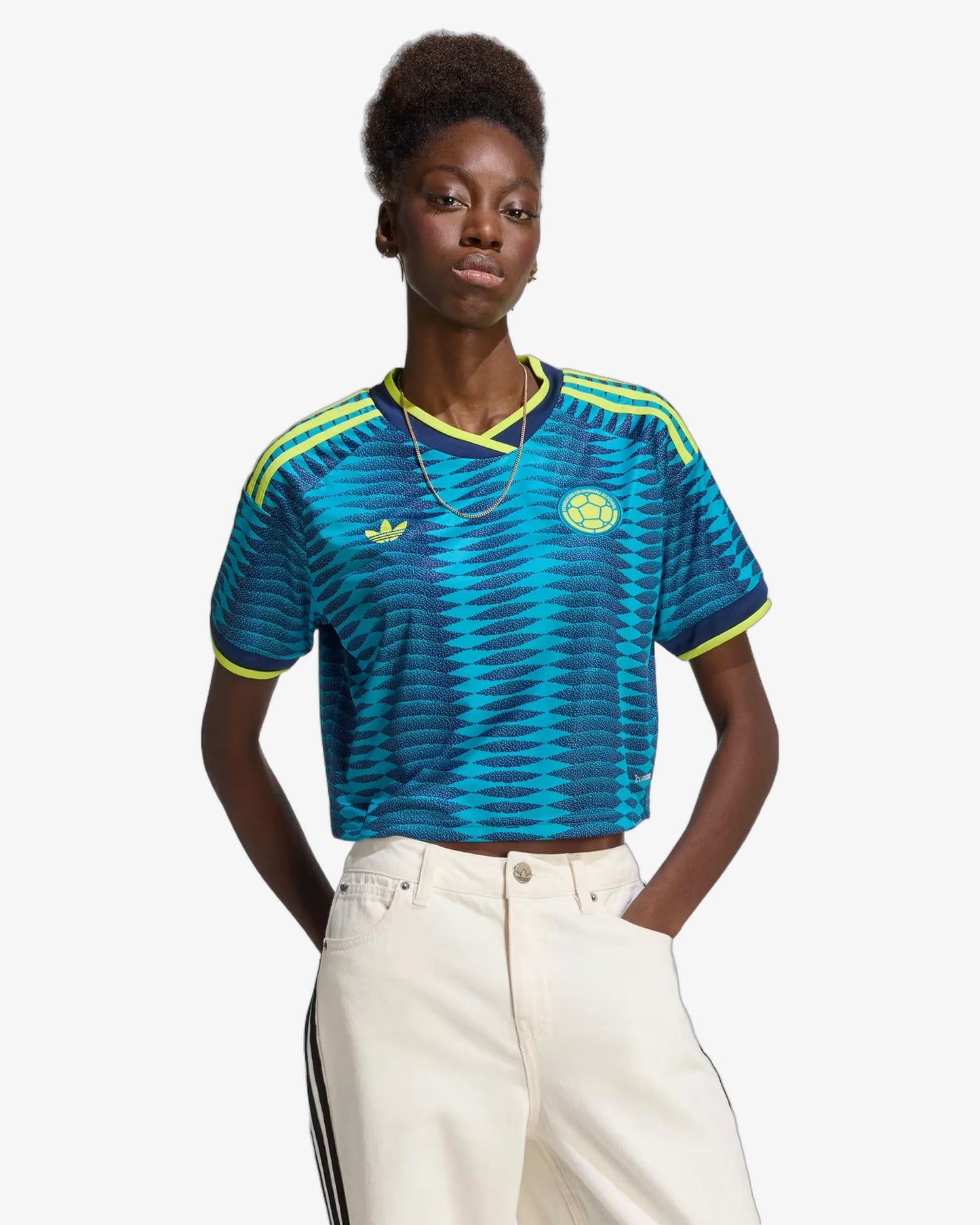 Colombia 2026 Away Cropped Jersey - Front View