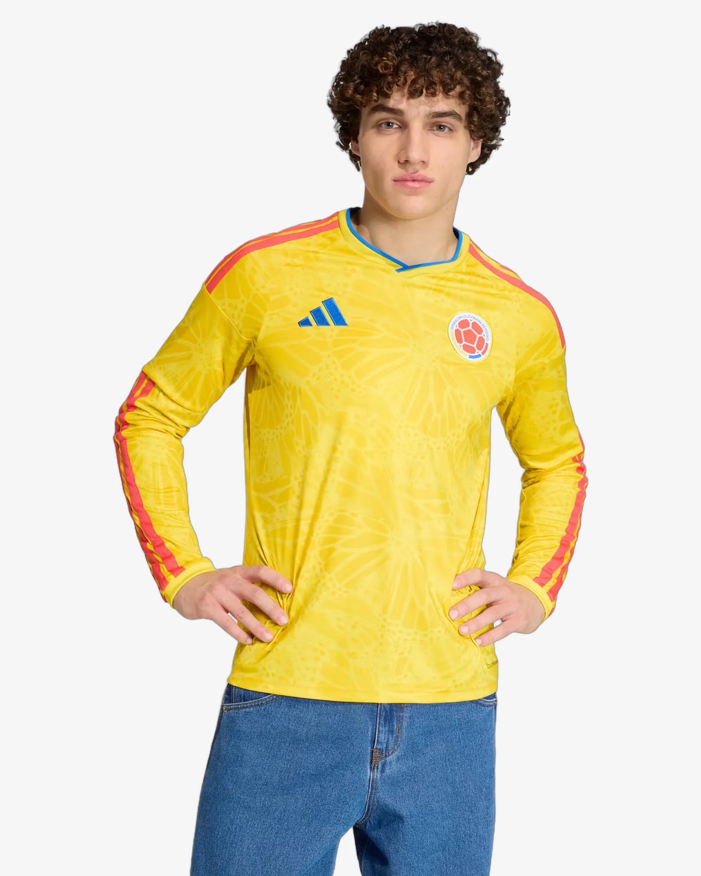 Colombia 2026 Long Sleeve Home Jersey - Front View