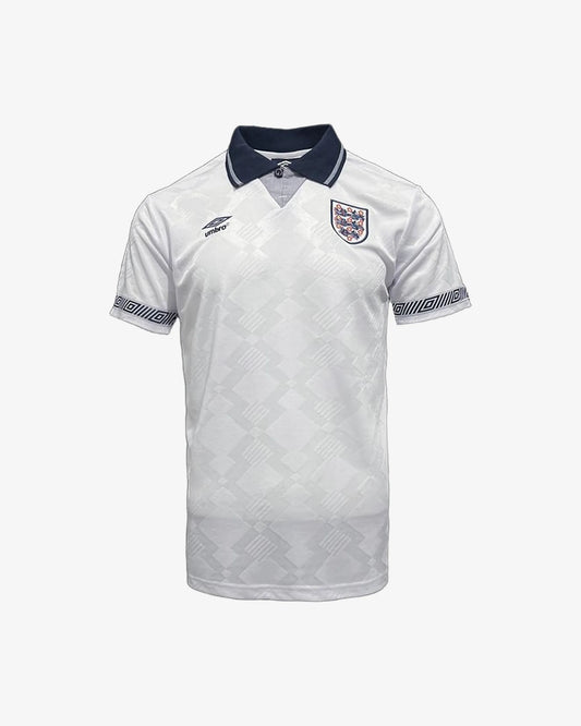 England 1990 Retro Home Jersey - Front View