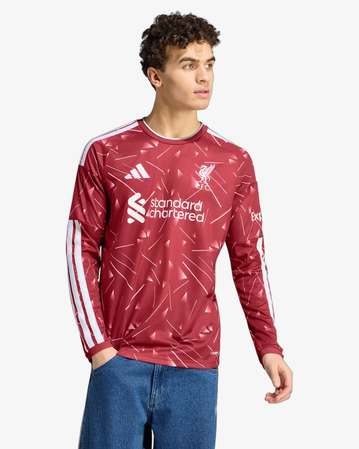 Liverpool 26-27 Long Sleeve Home Jersey - Front View