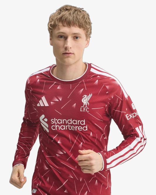 Liverpool 26-27 Player Version Long Sleeve Home Jersey - Front View