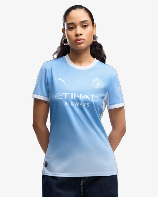Manchester City 26-27 Home Women's Jersey - Front View