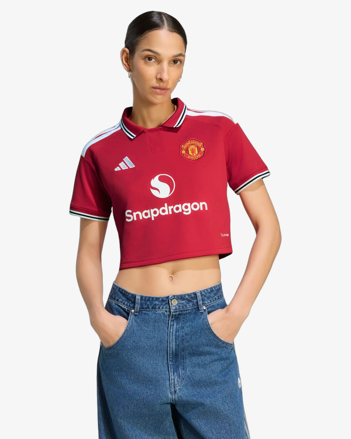 Manchester United 26-27 Home Cropped Jersey - Front View