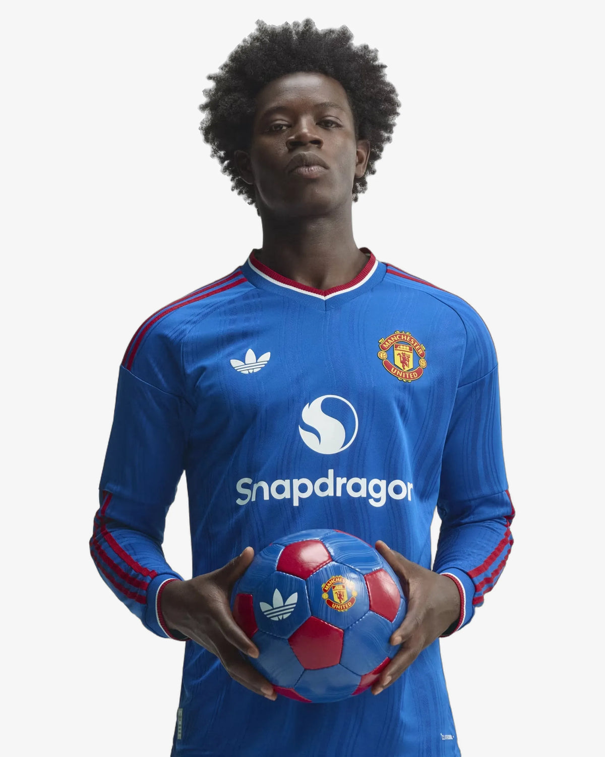 Manchester United 26-27 Player Version Long Sleeve Away Jersey - Front View
