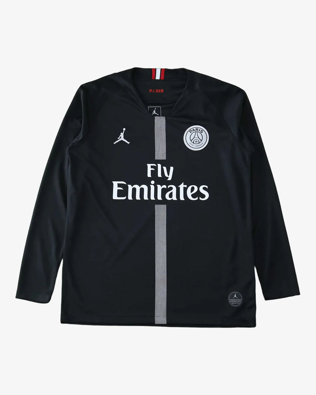 Paris Saint-Germain 2018-19 Champions League Home Long Sleeve Retro Jersey - Front View