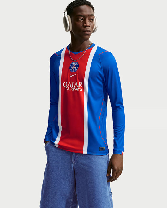 Paris Saint-Germain 26-27 Long Sleeve Home Jersey - Detail
