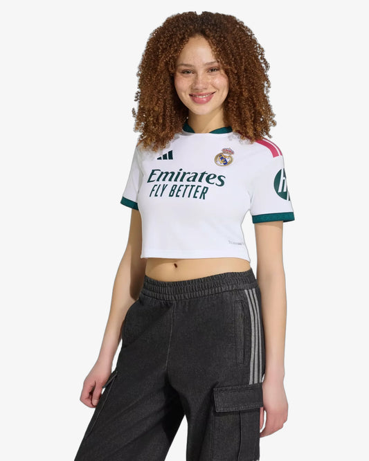 Real Madrid 26-27 Home Cropped Jersey - Front View