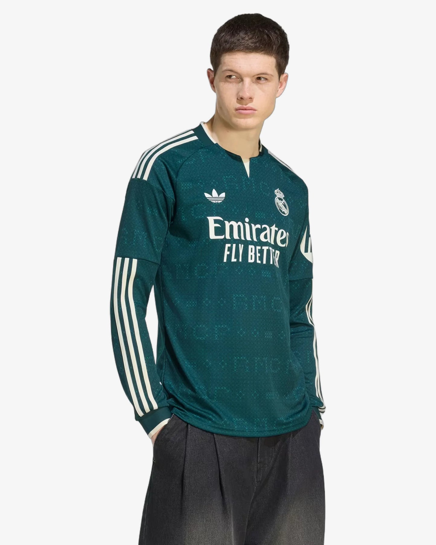 Real Madrid 26-27 Long Sleeve Away Jersey - Front View