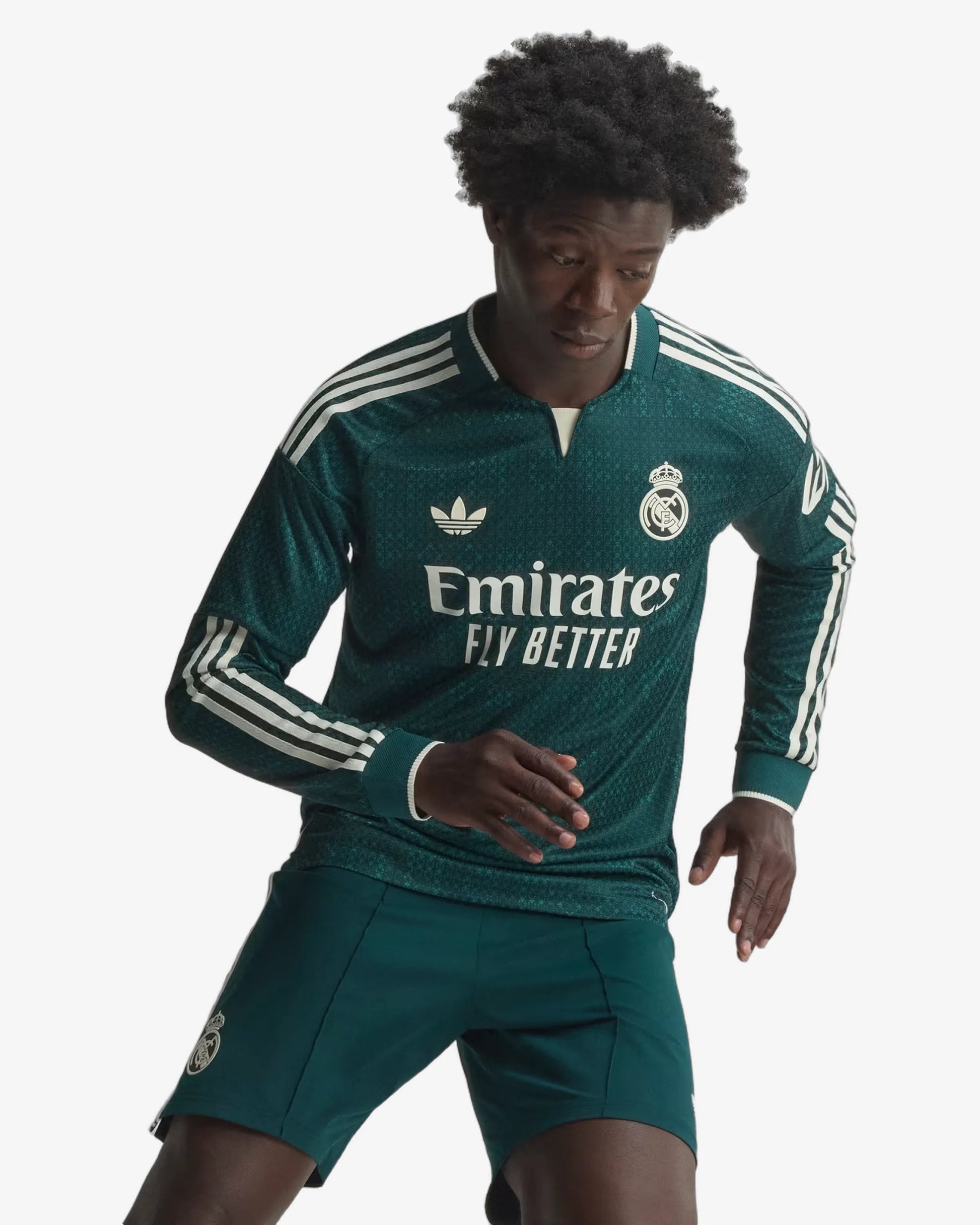 Real Madrid 26-27 Player Version Long Sleeve Away Jersey - Front View