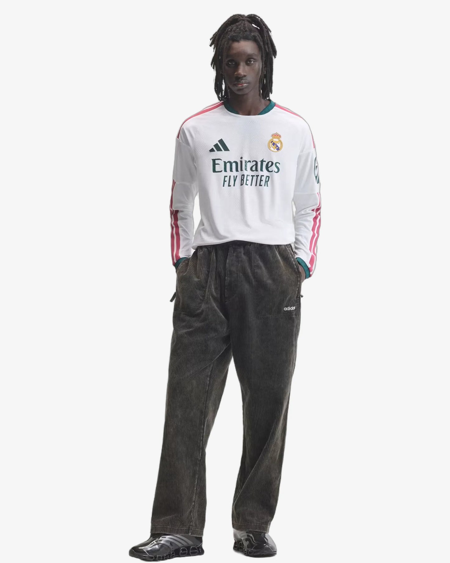 Real Madrid 26-27 Player Version Long Sleeve Home Jersey - Front View