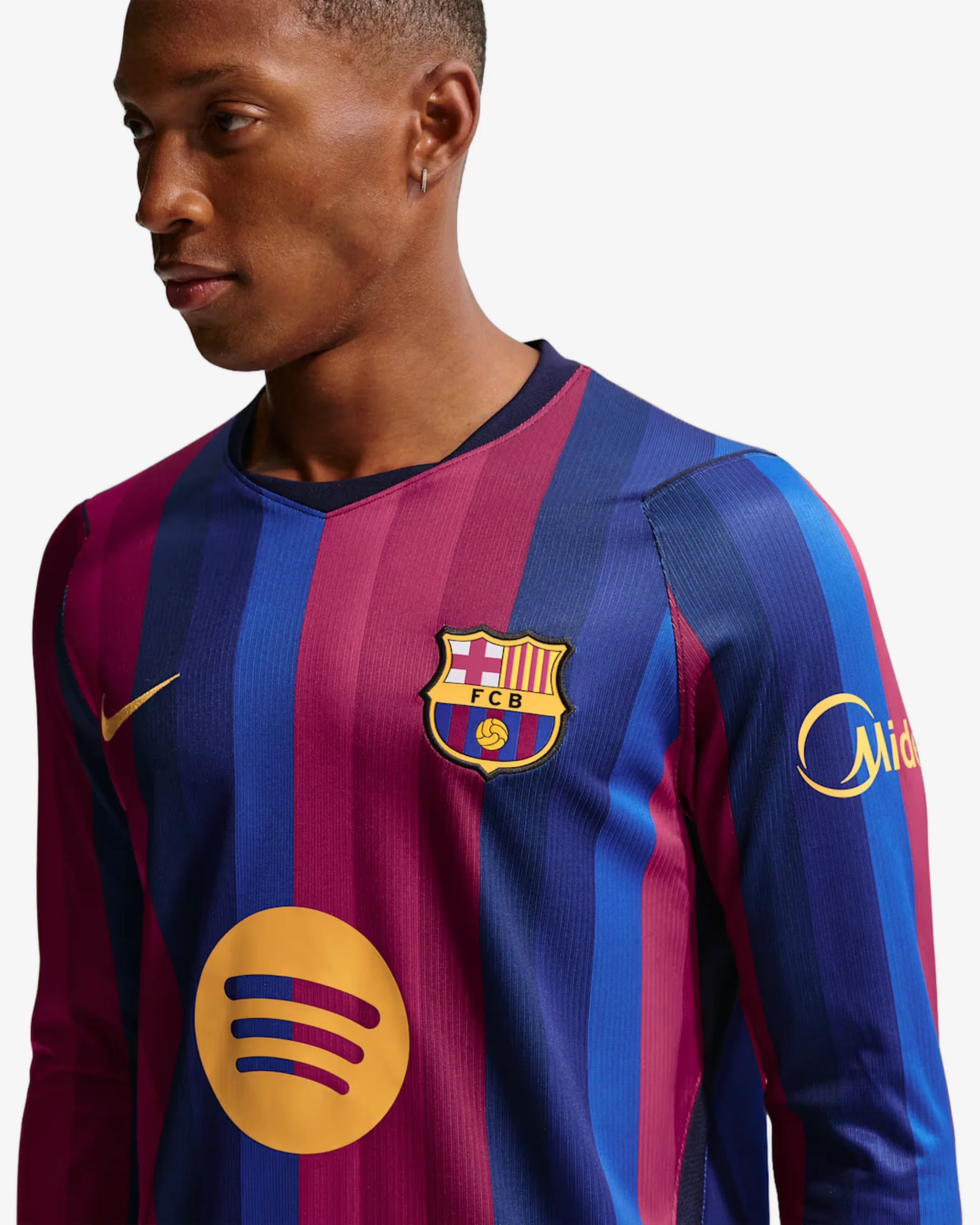Barcelona 26-27 Long Sleeve Home Jersey