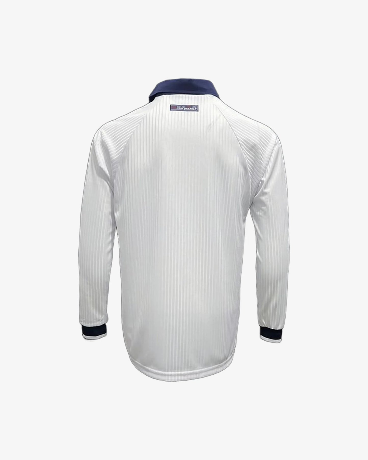 England 1998 Retro Long Sleeve Home Jersey - Back View