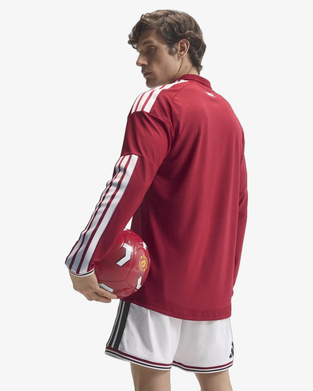 Manchester United 26-27 Player Version Long Sleeve Home Jersey - Back View