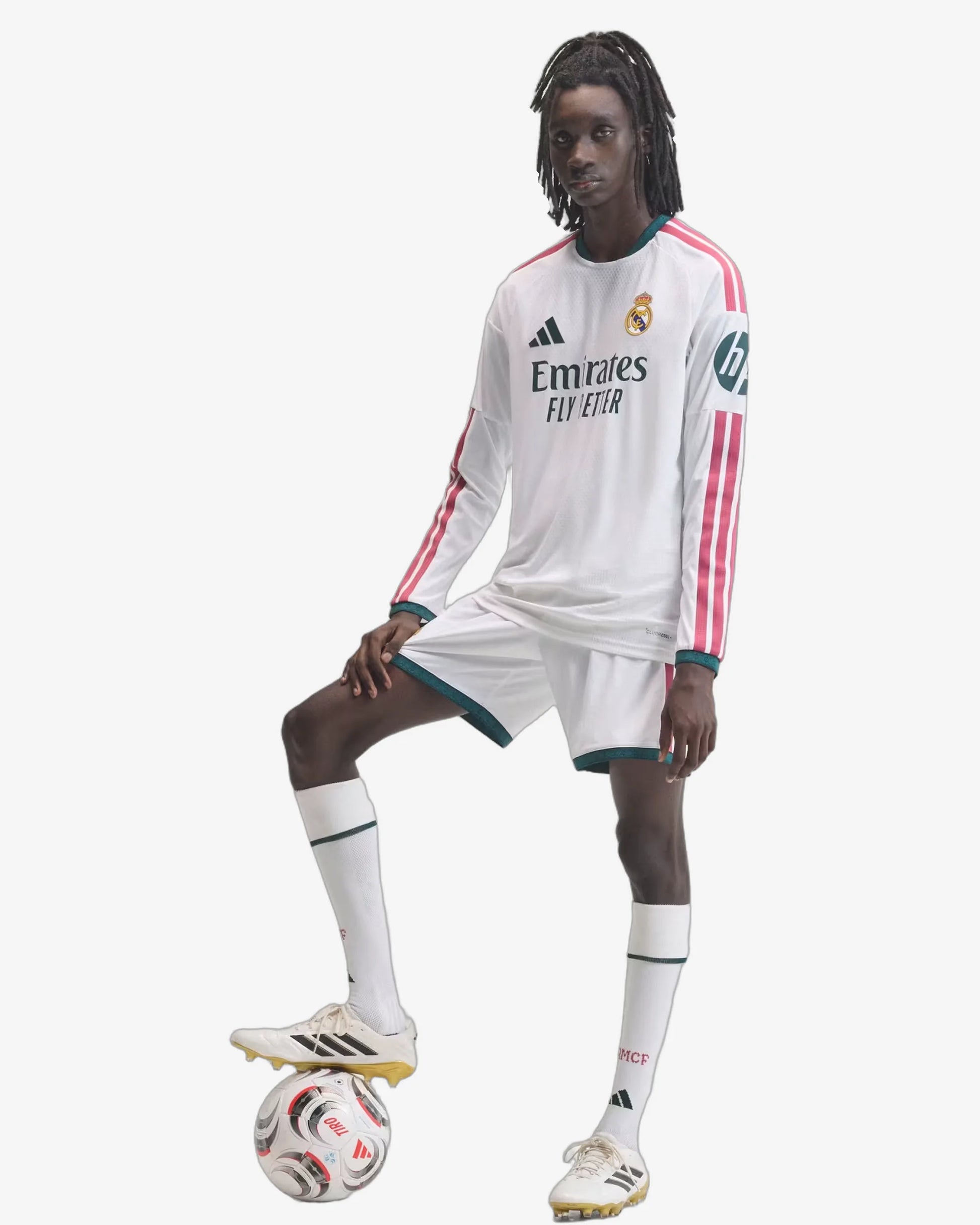 Real Madrid 26-27 Player Version Long Sleeve Home Jersey