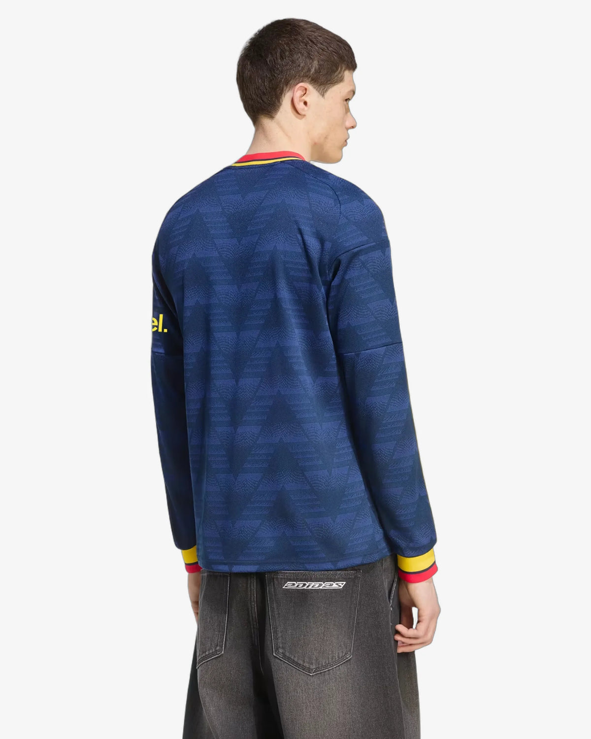 Arsenal 26-27 Long Sleeve Away Jersey - Back View