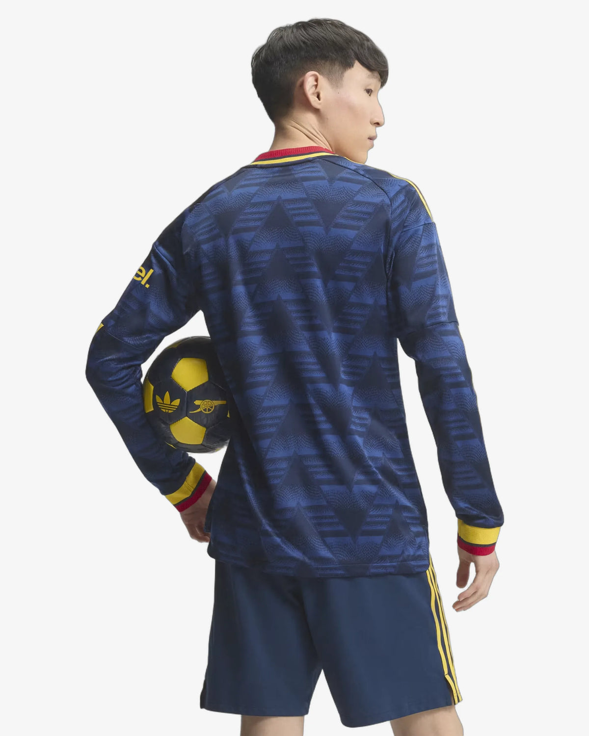 Arsenal 26-27 Player Version Long Sleeve Away Jersey - Back View