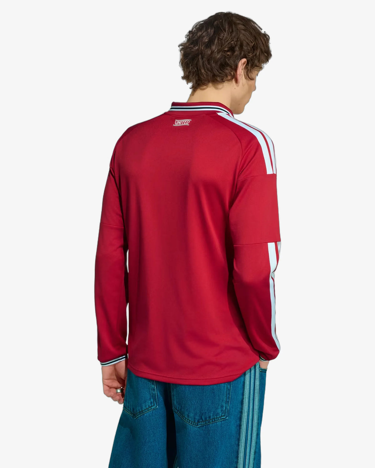 Manchester United 26-27 Long Sleeve Home Jersey - Back View