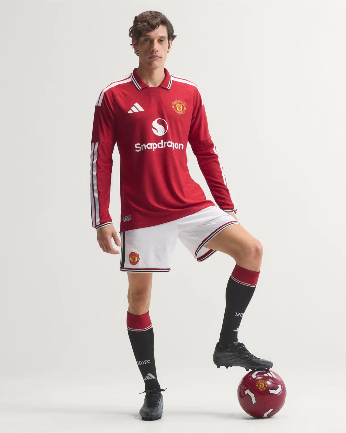 Manchester United 26-27 Player Version Long Sleeve Home Jersey - Detail