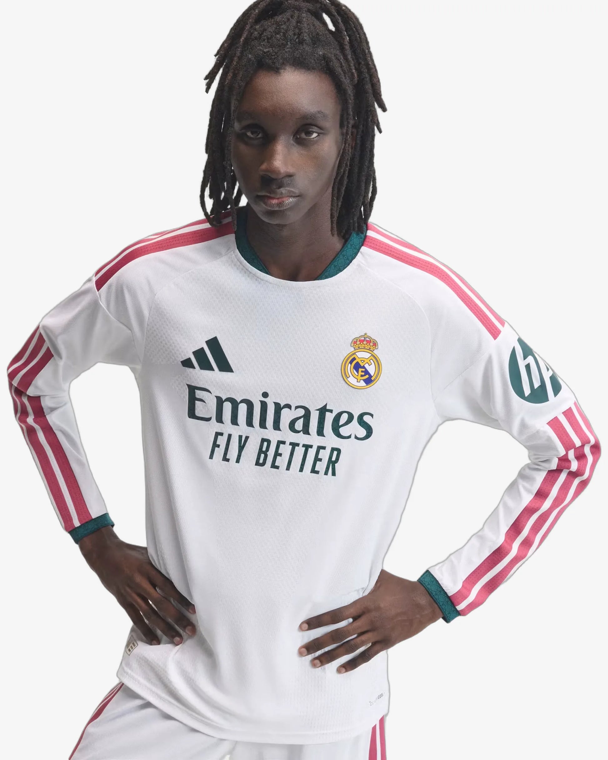 Real Madrid 26-27 Player Version Long Sleeve Home Jersey