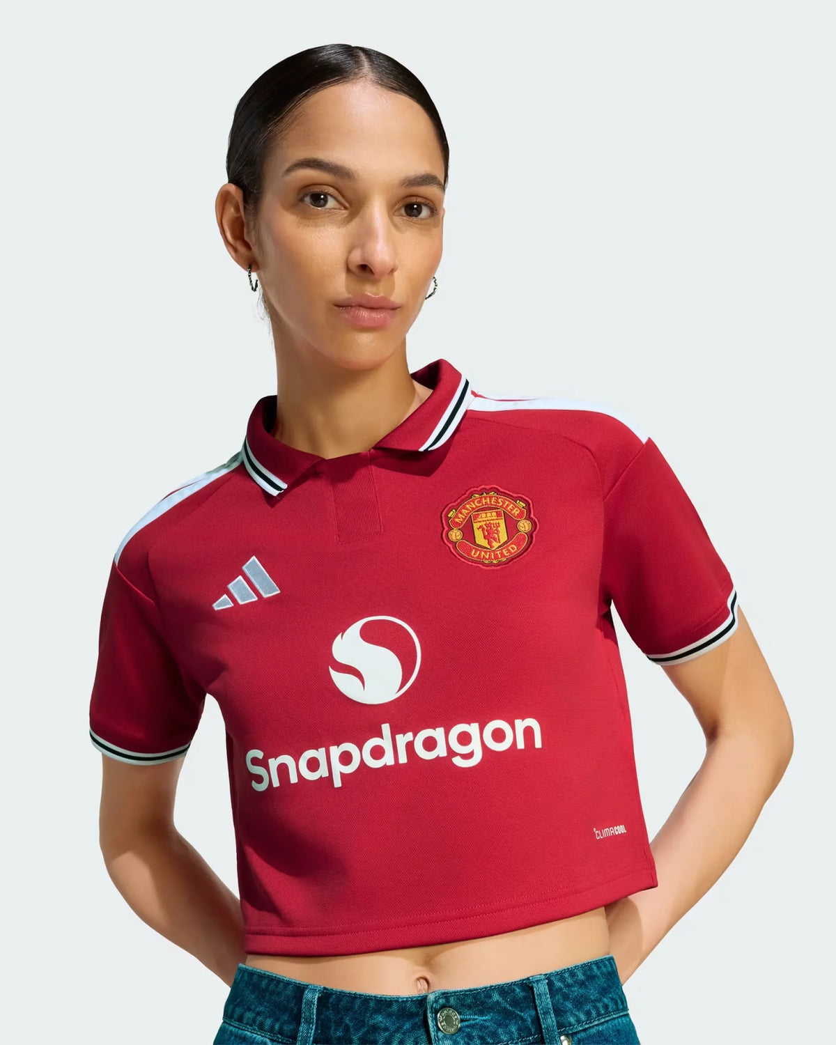 Manchester United 26-27 Home Cropped Jersey - Detail