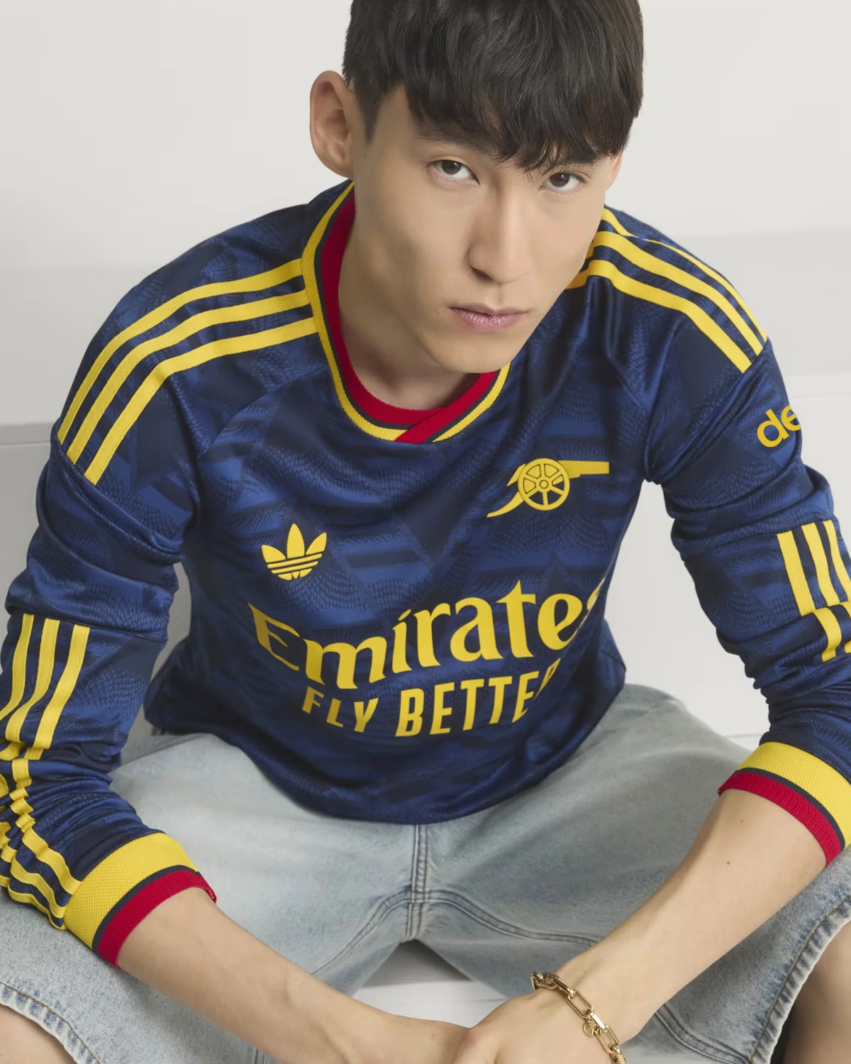 Arsenal 26-27 Player Version Long Sleeve Away Jersey - Detail