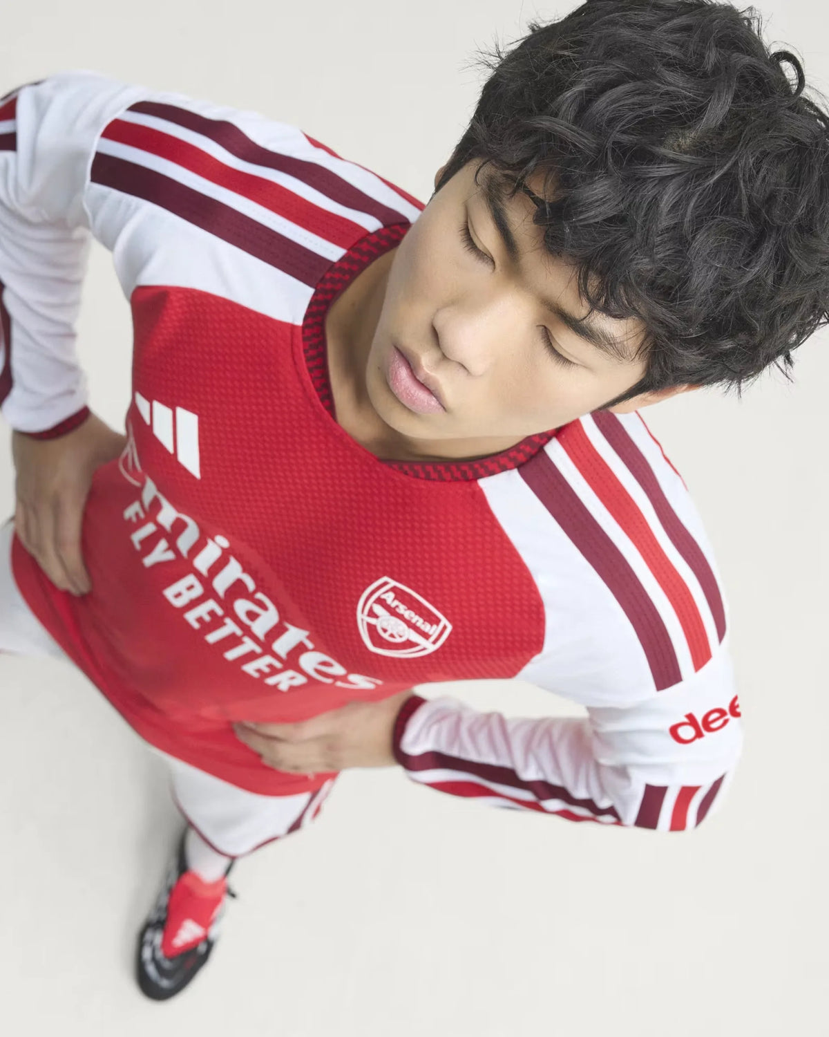 Arsenal 26-27 Player Version Long Sleeve Home Jersey - Detail