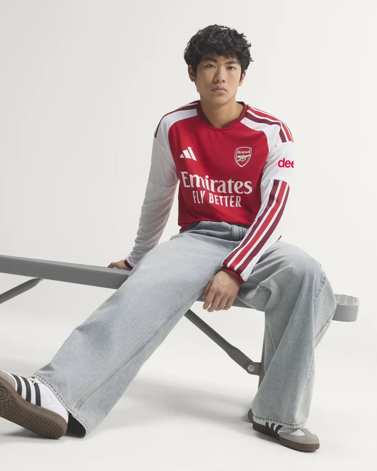 Arsenal 26-27 Player Version Long Sleeve Home Jersey - Detail