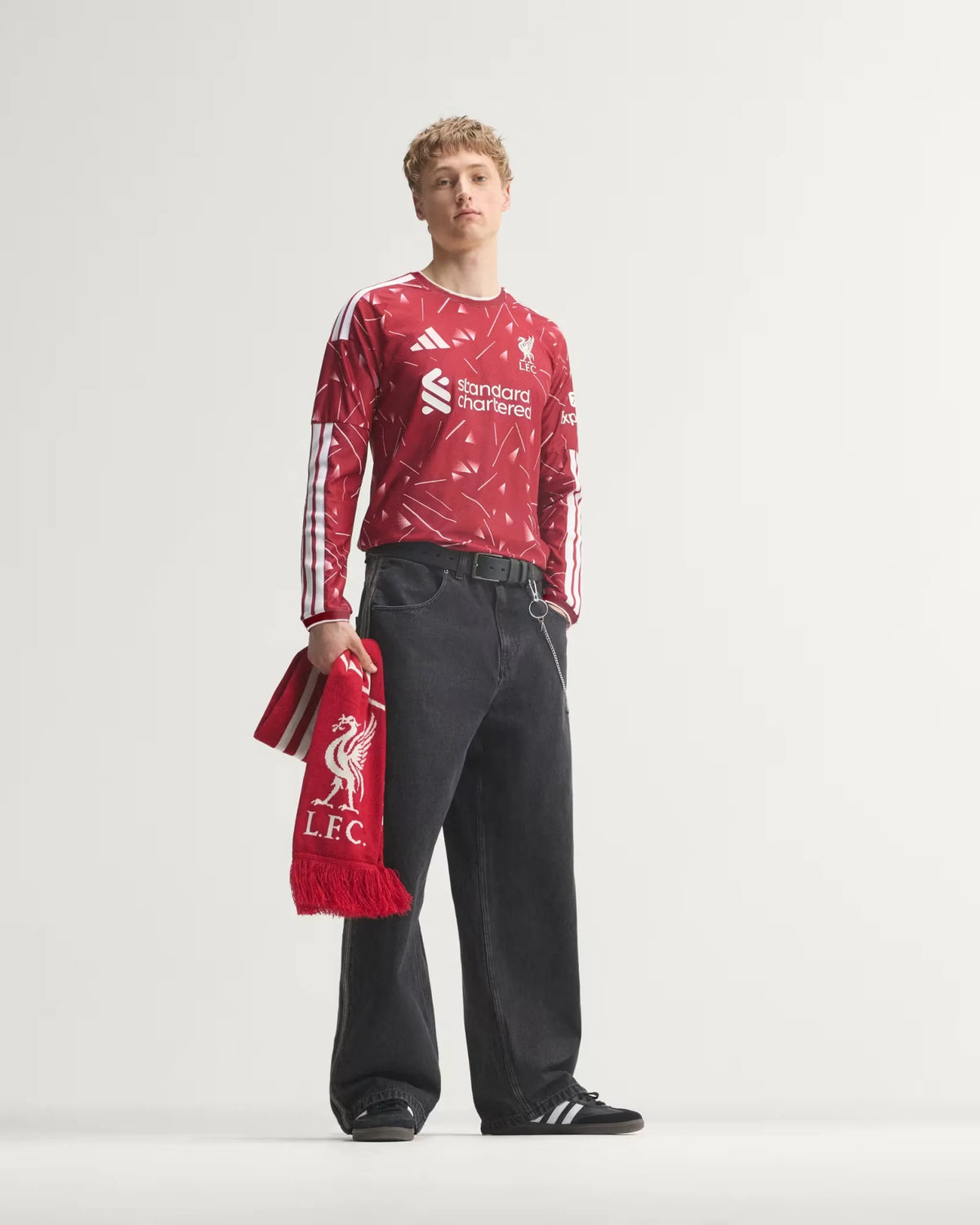 Liverpool 26-27 Player Version Long Sleeve Home Jersey - Detail