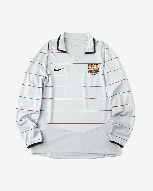 Barcelona 03-04 Away Long Sleeve Retro Jersey