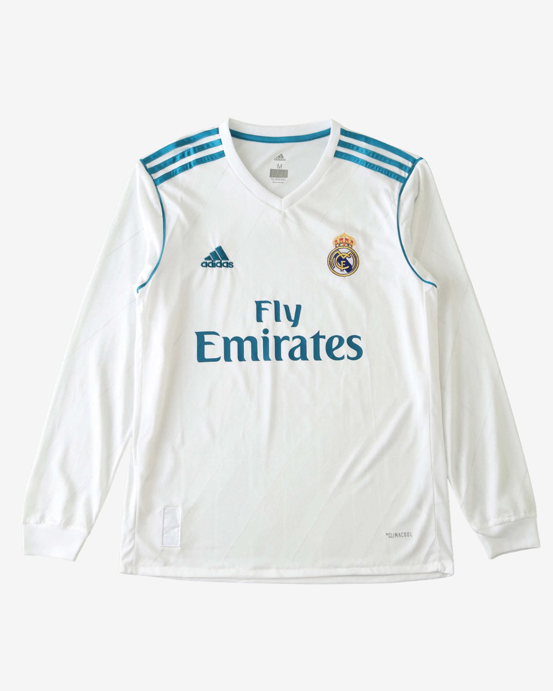 Real Madrid 17-18 Home Long Sleeve Retro Jersey