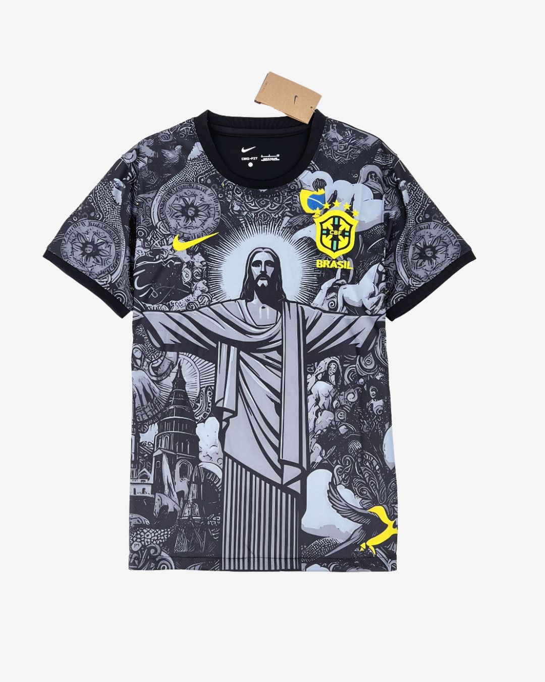 Brazil "Jesus" Christ the Redeemer Jersey - Black
