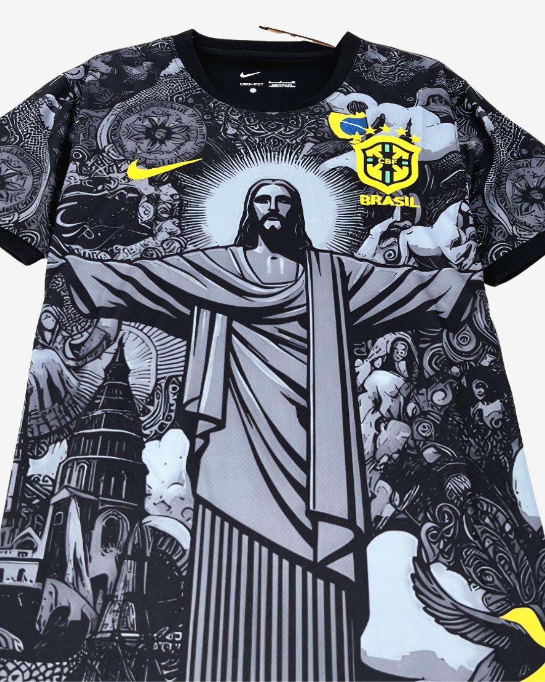 Brazil "Jesus" Christ the Redeemer Jersey - Black