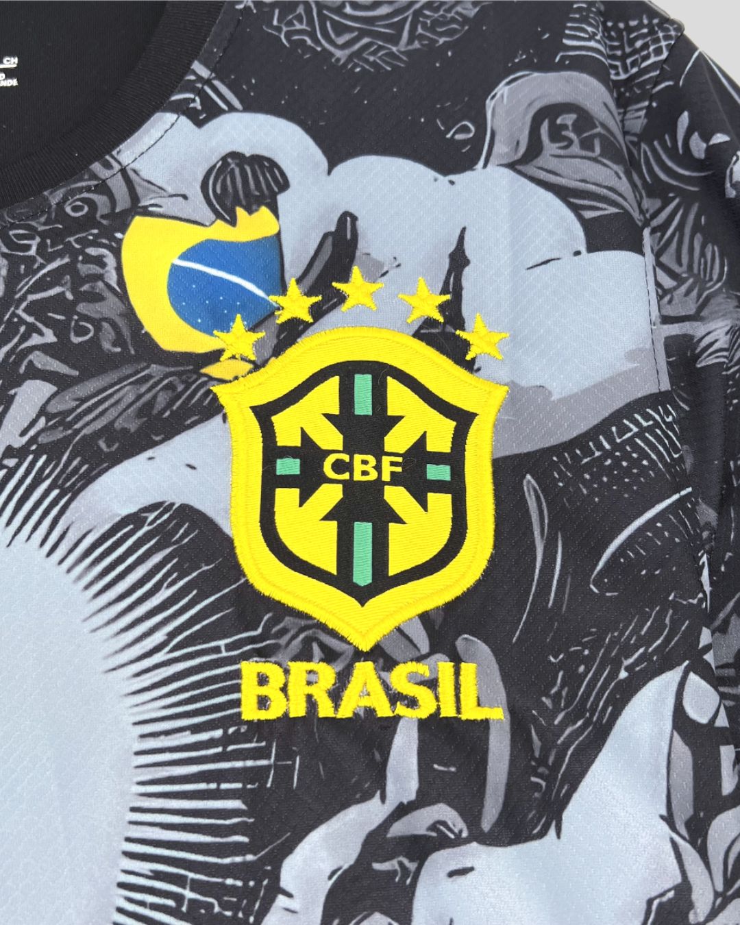Brazil "Jesus" Christ the Redeemer Jersey - Black